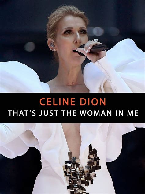 celine dion that's just the woman in me